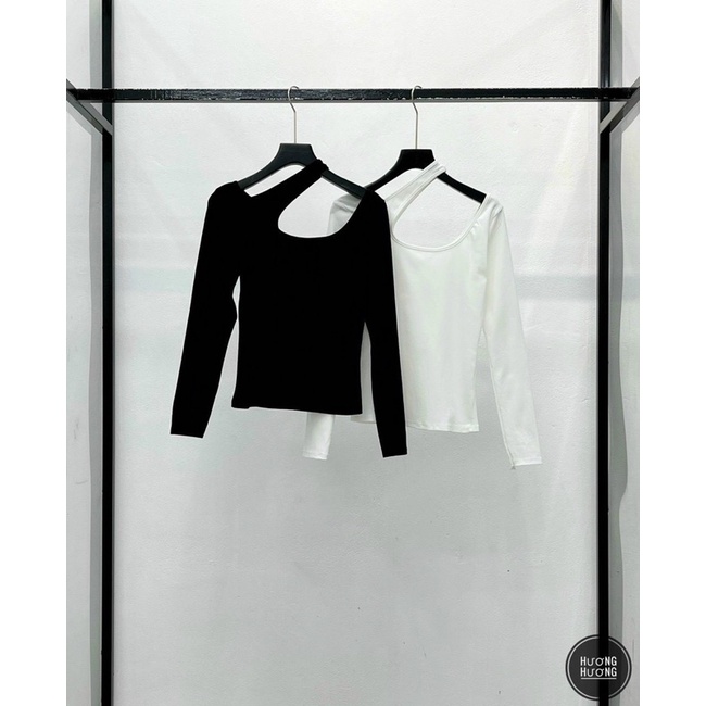 Áo thun tay dài hở vai