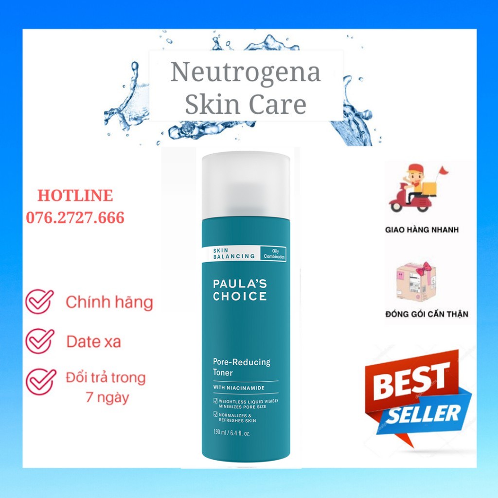 Nước Hoa Hồng Cân Bằng Paula's Choice Skin Balancing Pore-Reducing Toner (190ml)