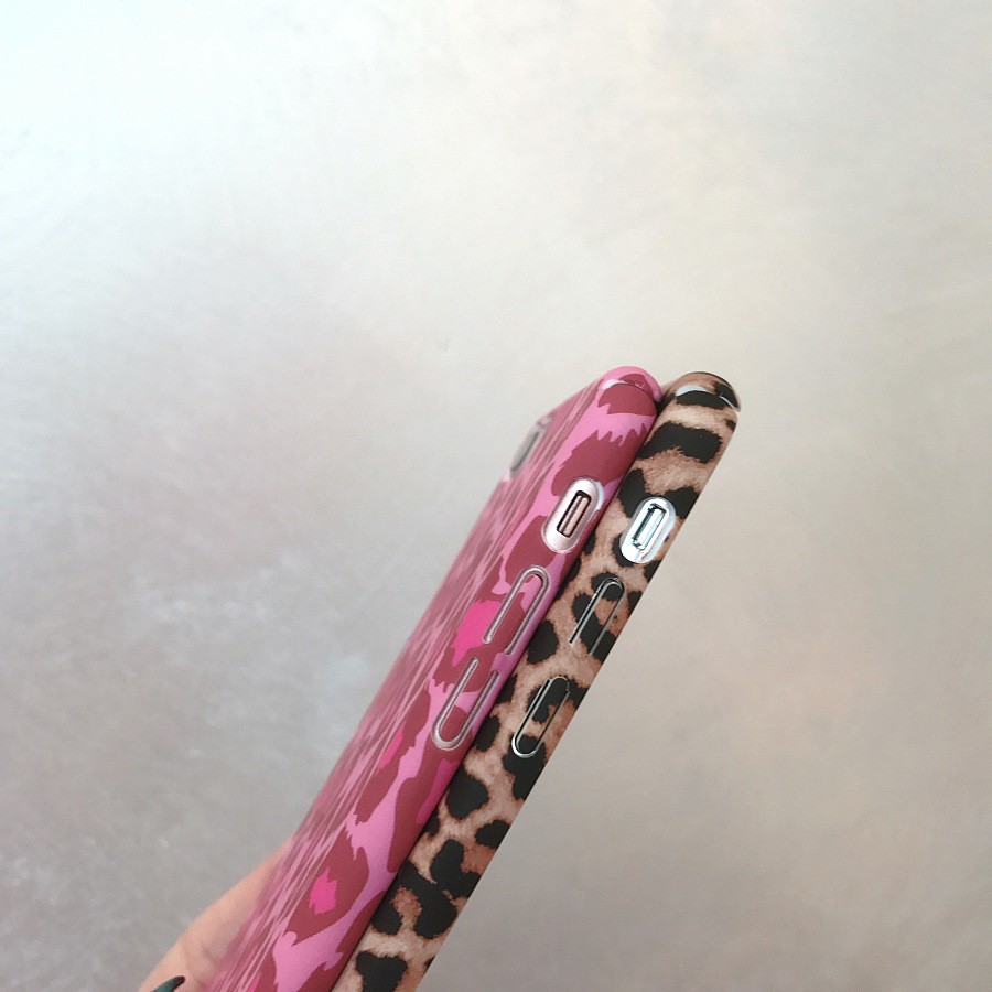 Ốp lưng in họa tiết da báo cho IPhone 6 6s 7 8 Plus X XS XR XSMax 11 11pro 11promax | BigBuy360 - bigbuy360.vn