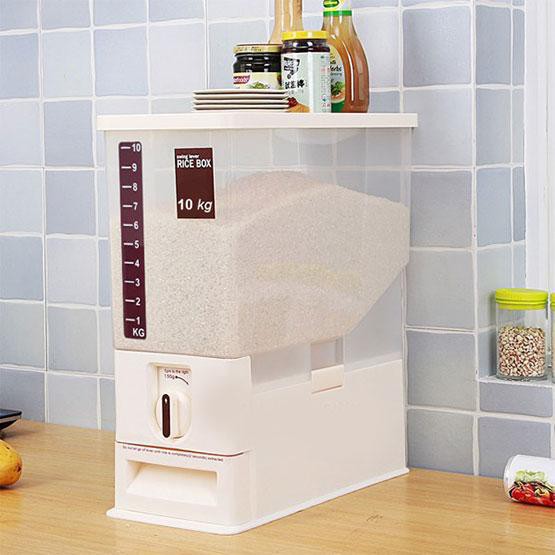 Thùng đựng gạo thông minh Tashuan TS3626B 10kg KM tặng khay đá TS 3575