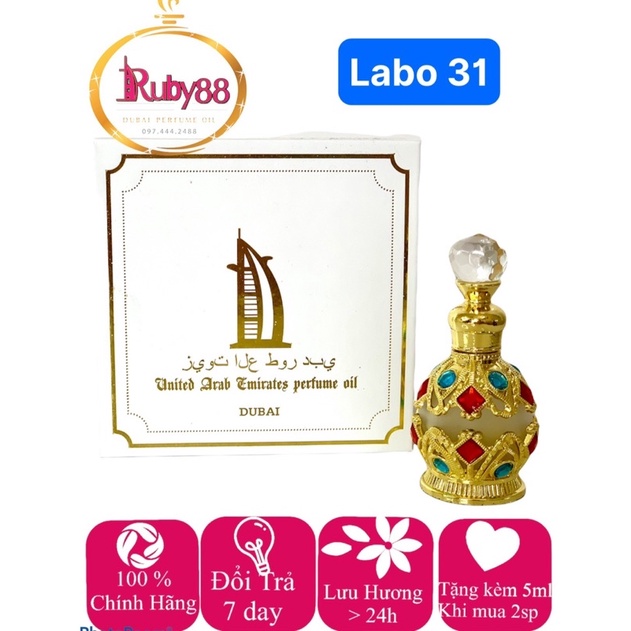 LELA BO Tinh dầu nước hoa dubai hương tự nhiên gỗ hoa