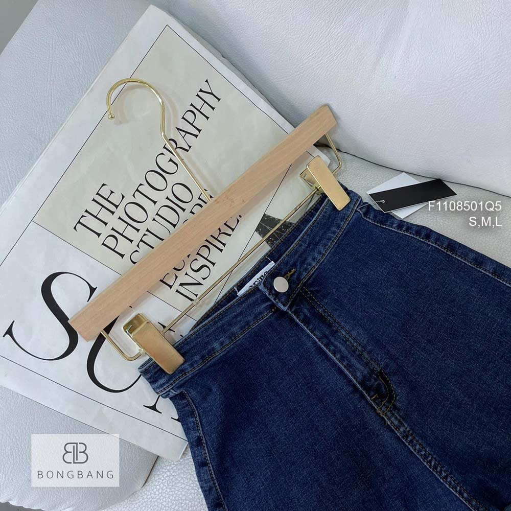 Quần short jean lật lai lưng cao hàng đẹp!