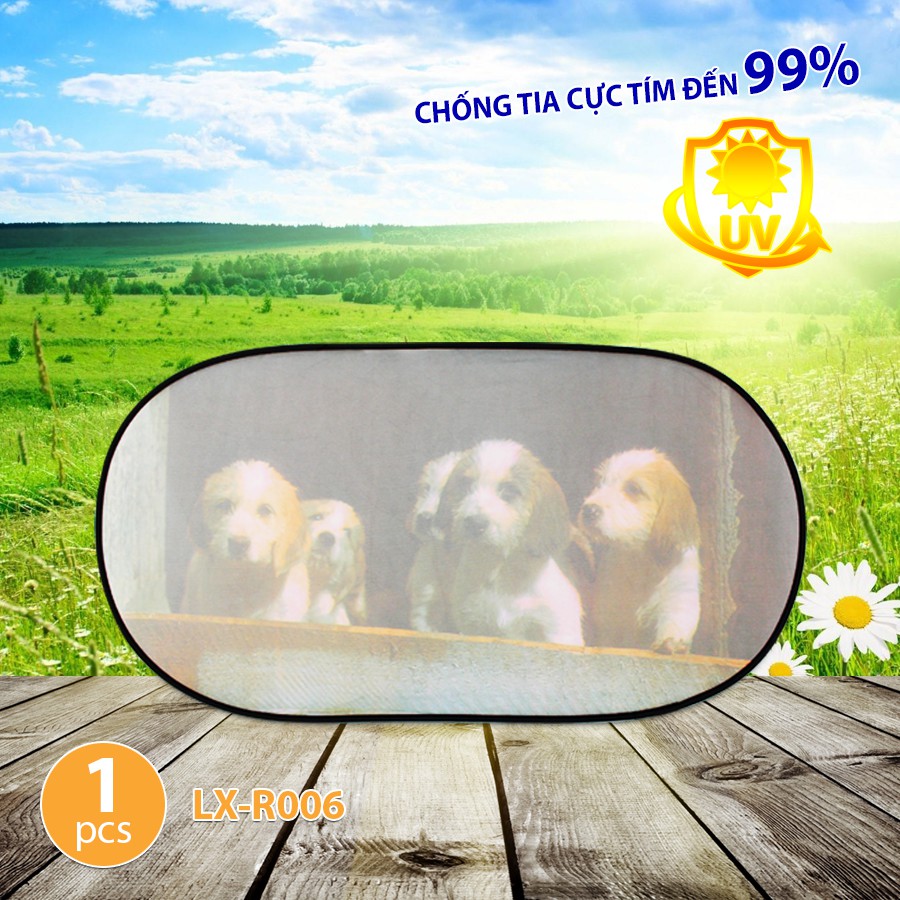 Che Nắng Ô Tô Kính Sau NB Nhiều Hình (50x100 cm) Nhập Khẩu Chính Hãng