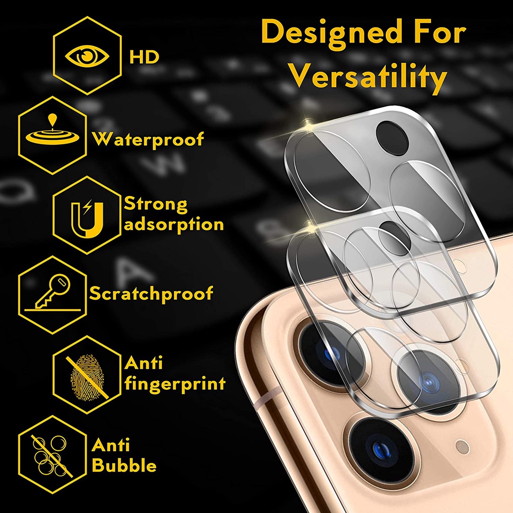 Kính Cường Lực 9H Bảo Vệ Camera Sau Của Điện Thoại  Compatible For iPhone 11 Pro Max