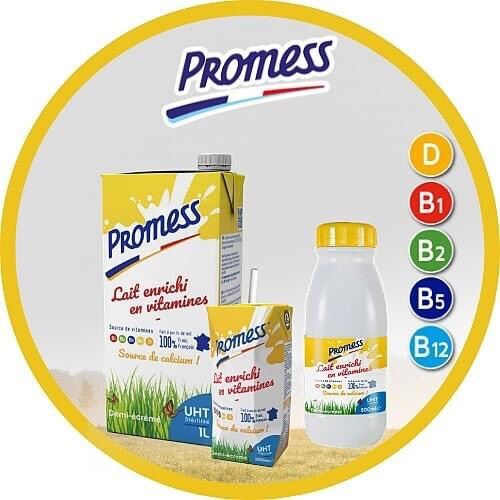 SP MƠÍ ĐỘC QUYỀN SỮA TƯƠI KHÔNG ĐƯỜNG PROMESS UHT BỔ SUNG VITAMINES D/B1/B2/B5/B12