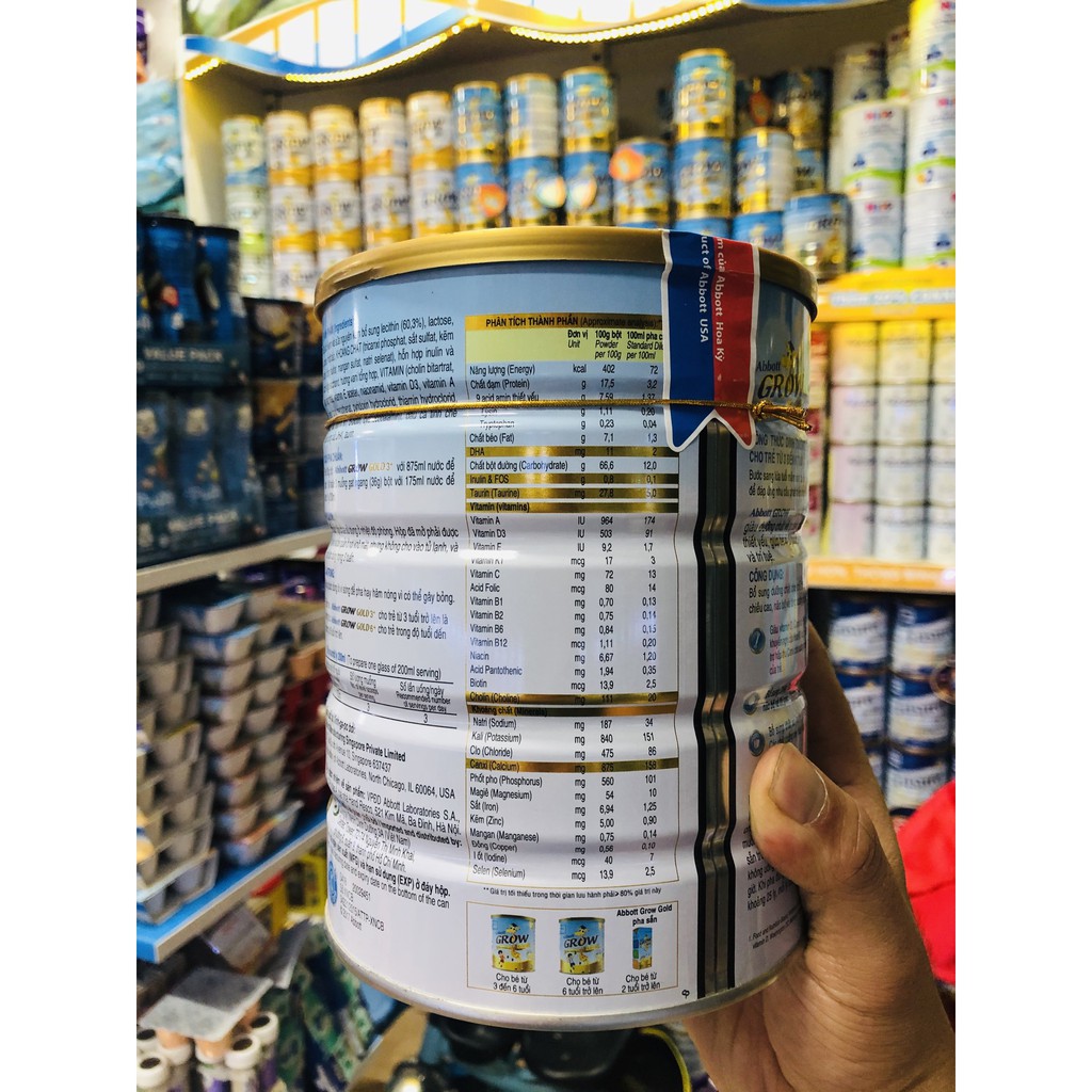 Sữa ABott Grow 3 900g