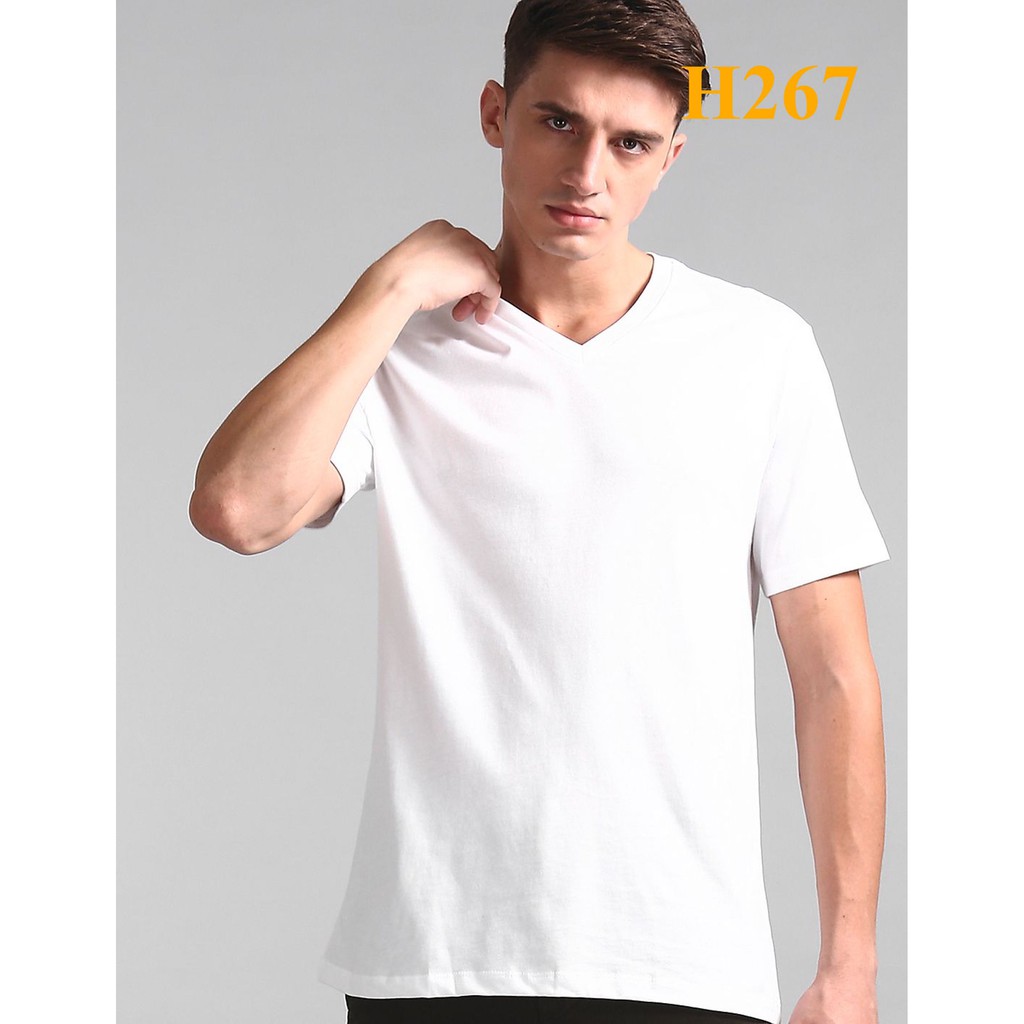 Mã H267: Áo Gap nam basic cổ tim và cổ tròn xuất xịn, hàng date mơi keng, chất cotton mềm đẹp BC 8331 - Các màu như hình