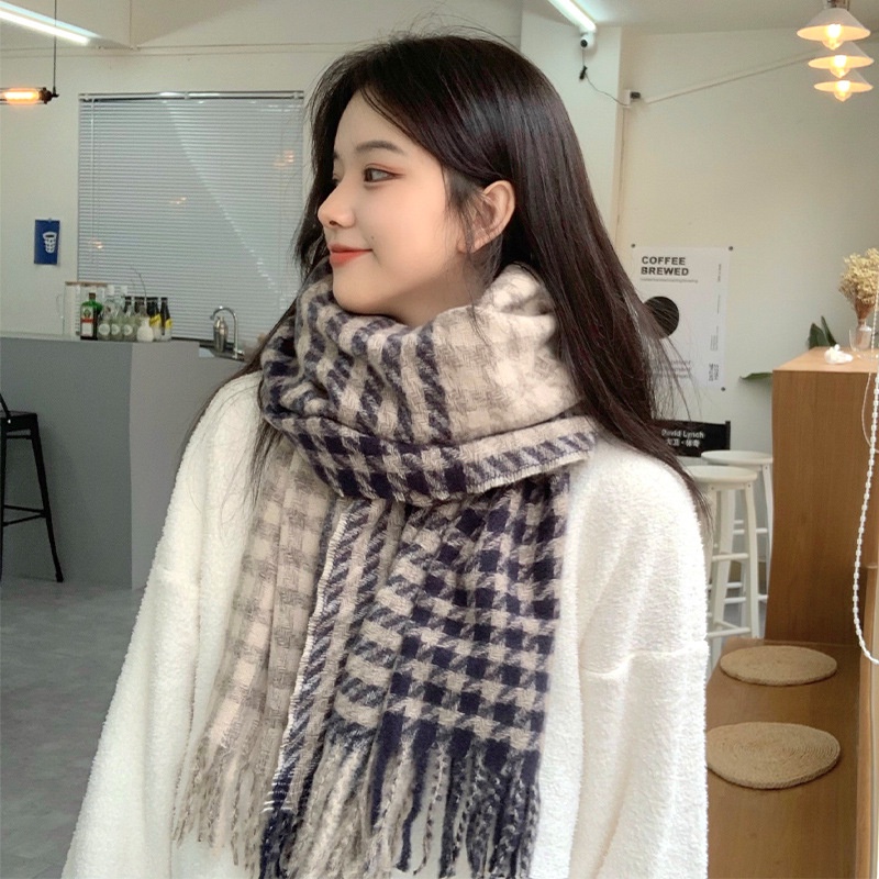 Khăn cashmere Khăn quàng cổ len nữ mùa Đông Dày Mịn Đẹp K2
