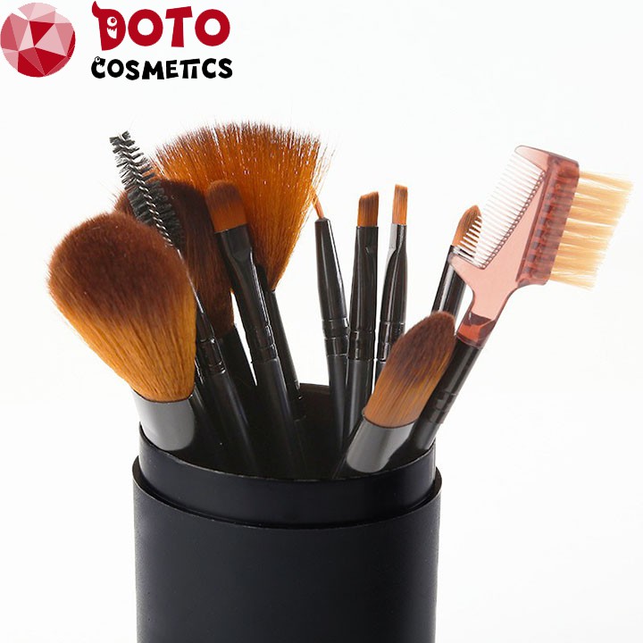 Set 12 Cọ Trang Điểm [SIÊU HOT] Tán Nền Phủ Phấn Đánh Mắt Khói Vẽ Mắt và Cọ Môi | BigBuy360 - bigbuy360.vn