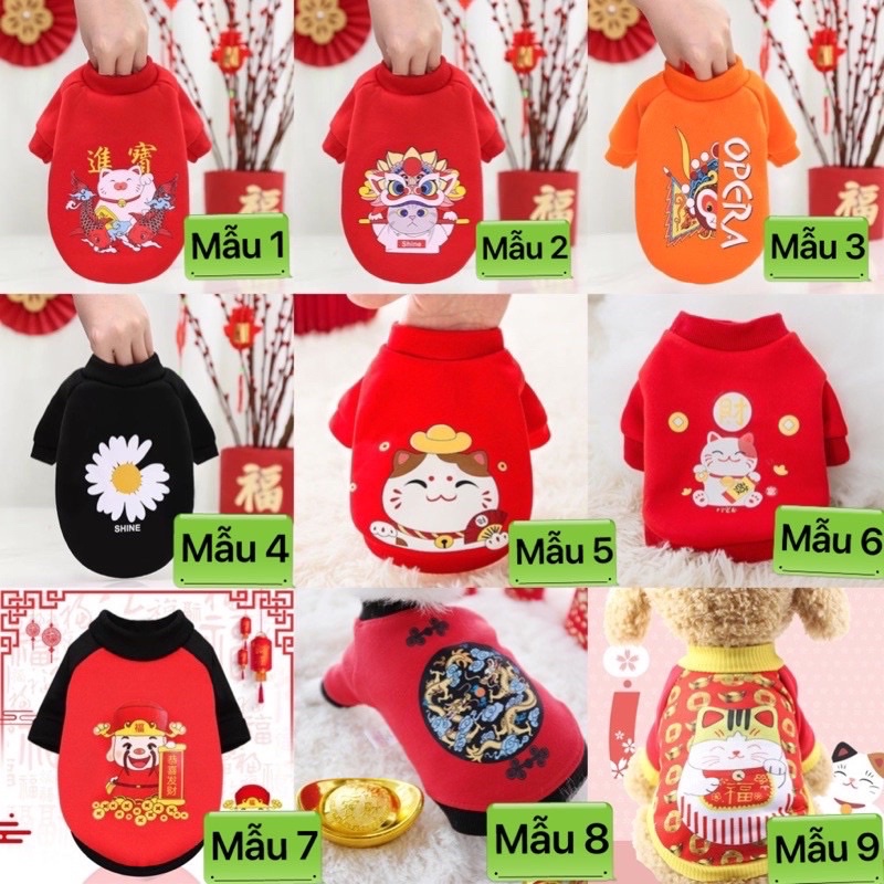 Áo nỉ mùa lạnh cho thú cưng