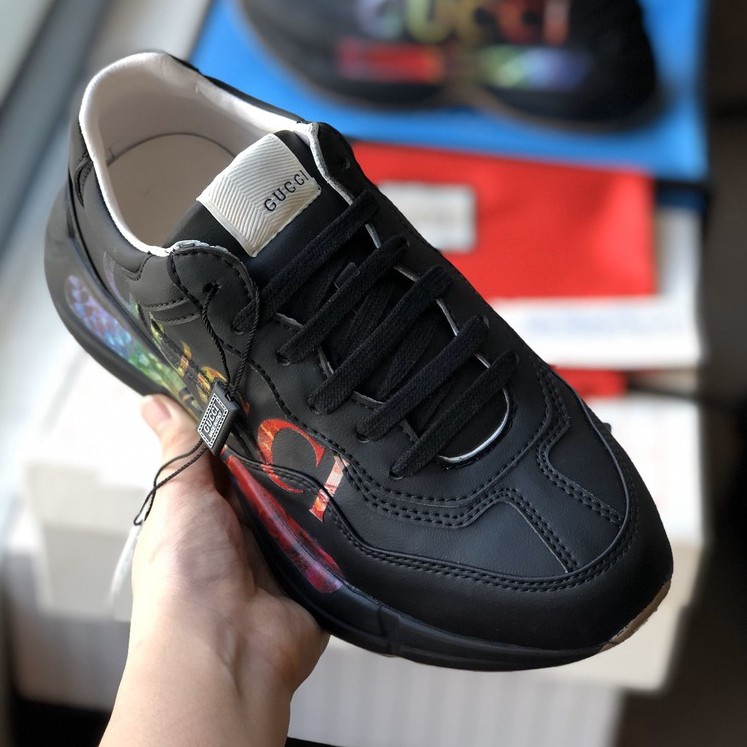 ✔️Giày Gucci Chunky Đen Chữ Ngang Fullbox Cao Cấp✔️