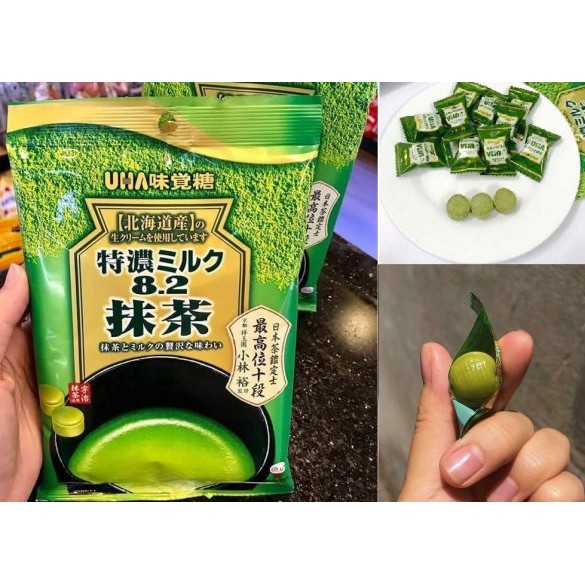 Kẹo trà xanh sữa UHA Nhật - Hàng nội địa Nhật