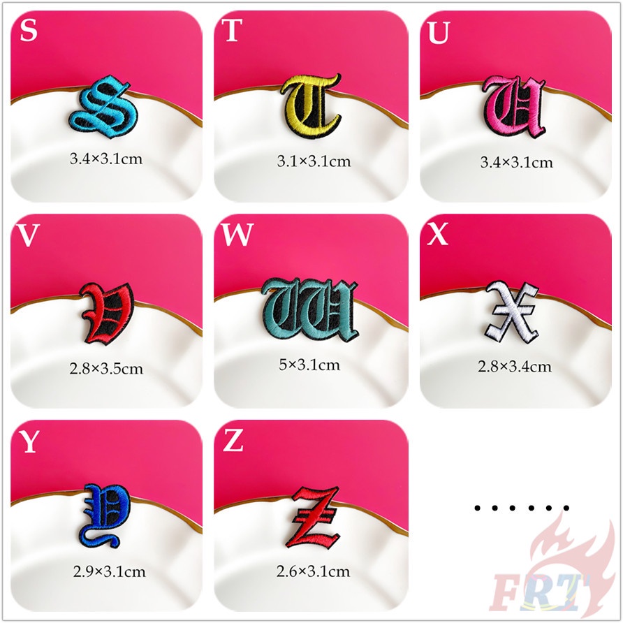 ✿ Miếng Dán Ủi Thêu Chữ Q-6 ✿ 1 Sticker Ủi Thêu Hình Huy Hiệu