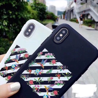 Ốp lưng Off- white hoa lá kèm dây đeo