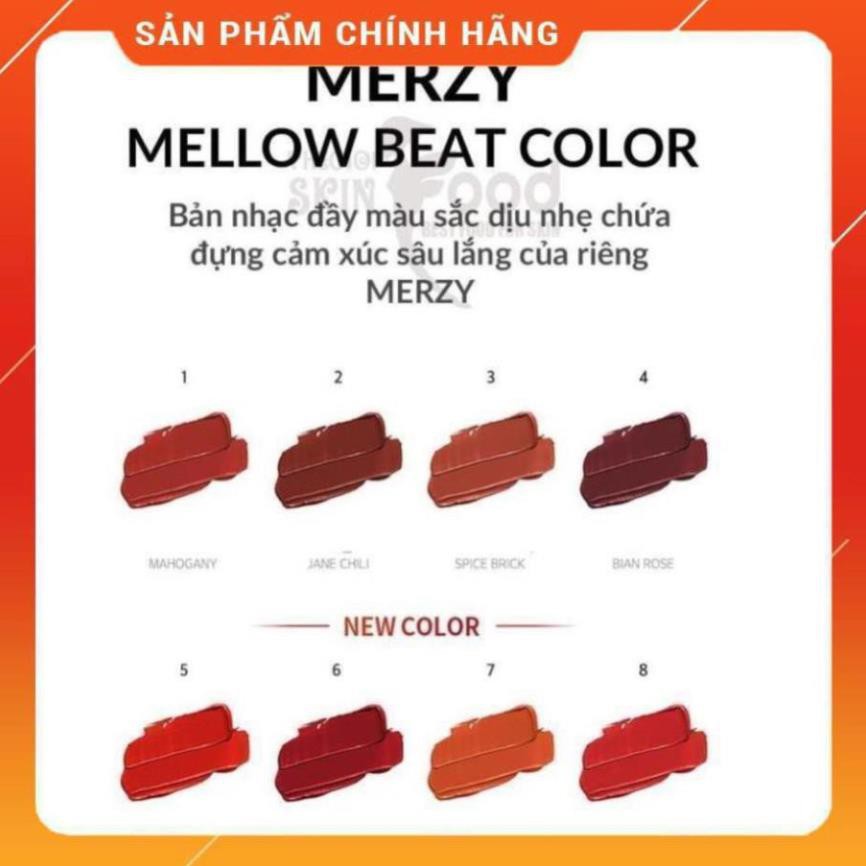 [FREESHIP][CHÍNH HÃNG] - Son Kem Lì, Siêu Mịn Merzy Bite The Beat Mellow Tint 4g