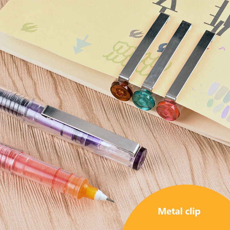 Bút mực gel cỡ lớn ngòi 0.5mm dài 13cm gồm 10 màu