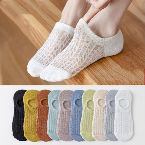 Tất nữ cổ ngắn, Tất lưới cho nữ thoáng mát, ngăn ngừa mồ hôi chân hiệu quả - T019 Girl_Friday