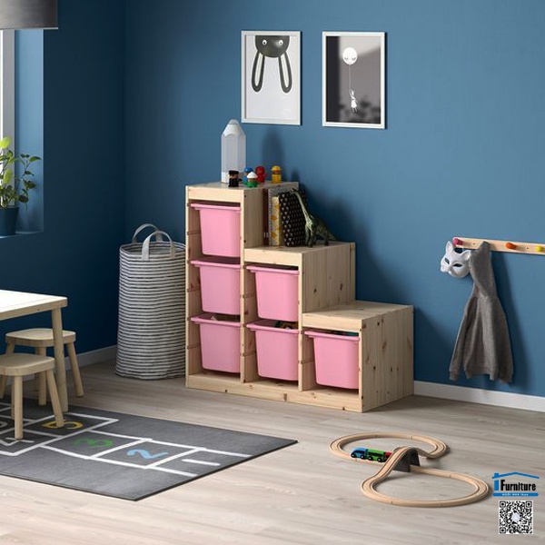 KHUNG BẬC THANG TROFAST IKEA - GỖ