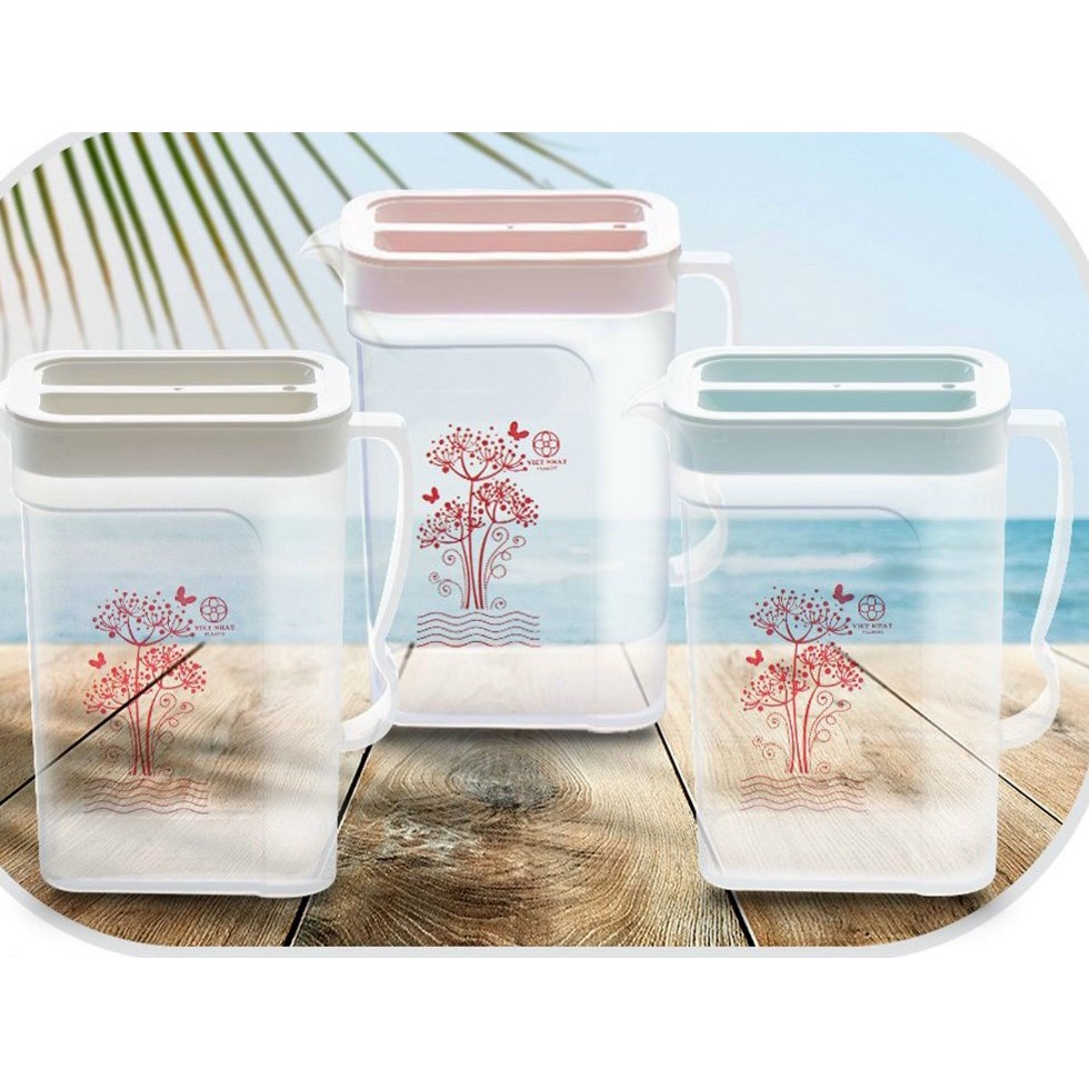Ca nhựa Việt Nhật đựng nước có nắp 1,8 Lít cao cấp
