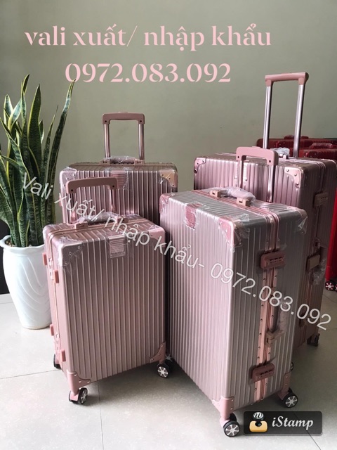SIZE 29 VALI VALI KHUNG NHÔM KHOÁ SẬP GÓC VUÔNG