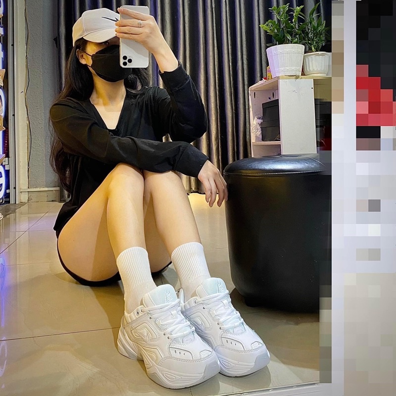 Giày thể thao sneaker tekno trắng full