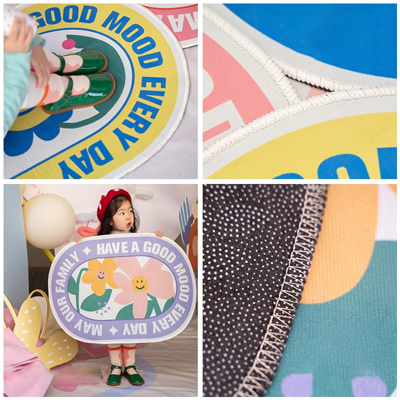 Thảm lót cửa chùi chân chống trượt họa tiết hoạt hình dễ thương