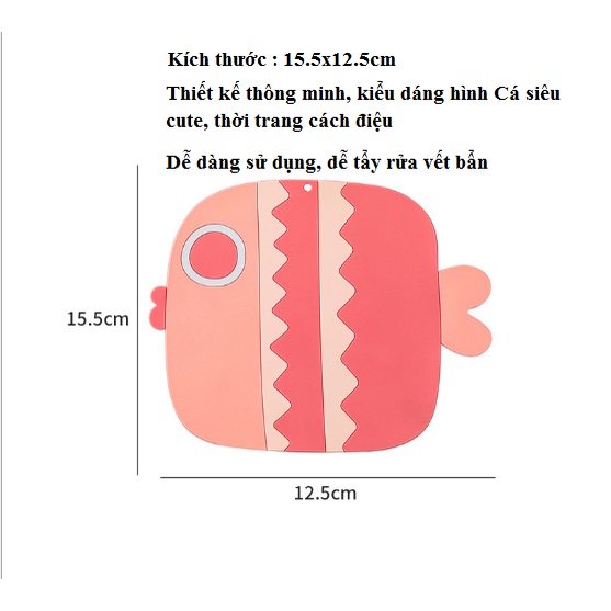 Lót nồi hình Cá silicon chịu nhiệt tốt, miếng lót bằng PVC mềm chống trượt, siêu tiện dụng, đẹp mắt G255-LNoi-ca