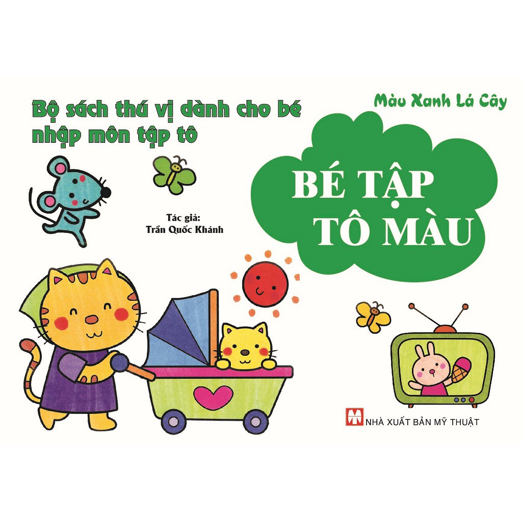 Sách - Màu Xanh Lá Cây- Bé Tập Tô Màu