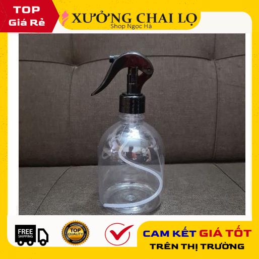 Chai Xịt Phun Sương ❤ GIÁ RẺ NHẤT ❤ Chai nhựa pet xịt Vòi chuột 500ml Lùn rỗng chiết mỹ phẩm , phụ kiện du lịch