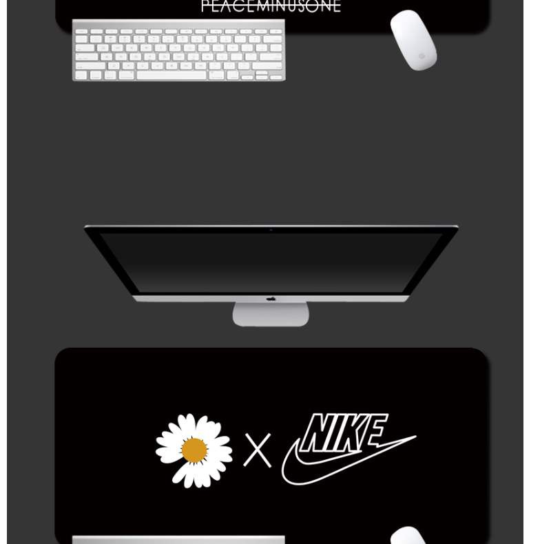 ☾❄☬☽GD G-Dragon same style little Daisy black personalized super fashion brand overlocked mouse pad computer keyboard no