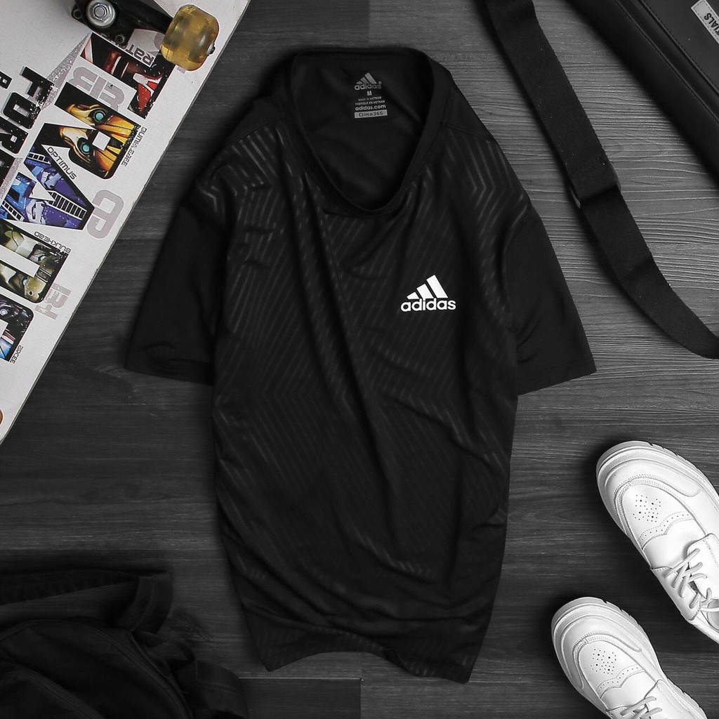 Áo thun nam thể thao cổ tròn dập vân | BigBuy360 - bigbuy360.vn