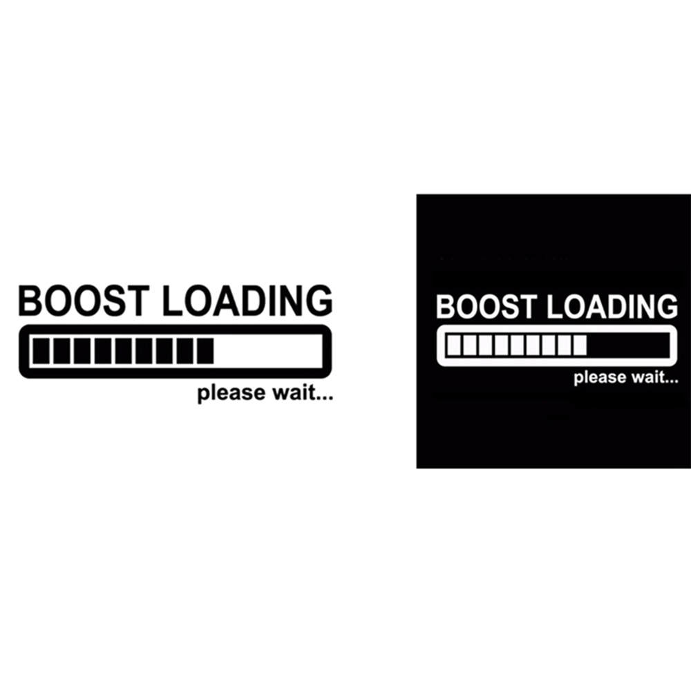 Miếng Dán Phản Quang Hình Suqi Cool Boost Loading Please Wait.. Nhiều Màu Sắc Vui Nhộn Trang Trí Xe Hơi