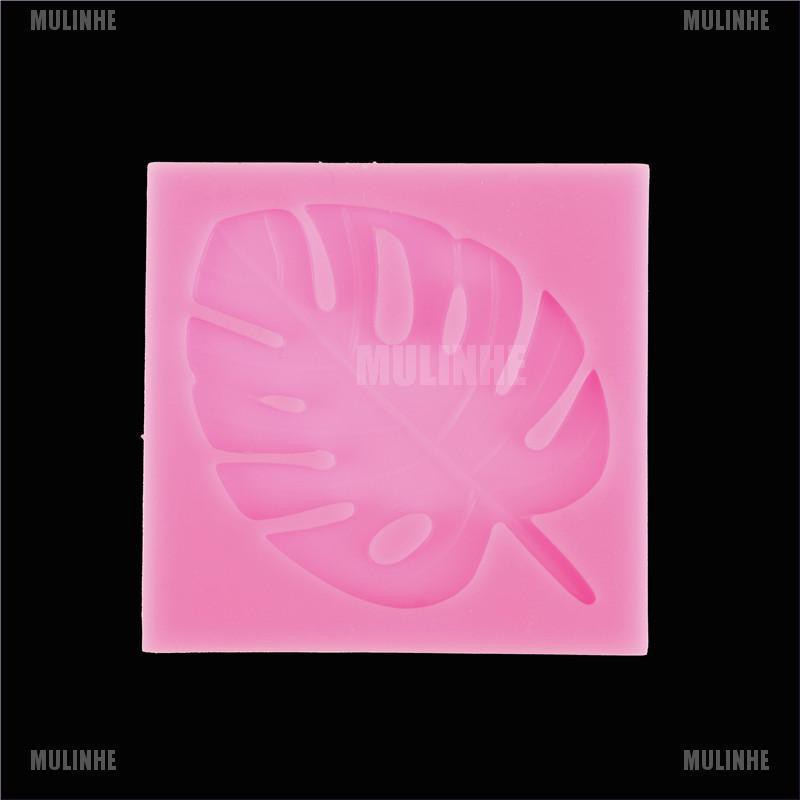 1 Khuôn Silicone Tạo Hình Làm Bánh Kẹo Hình Rùa / Lá Thời Trang DIY