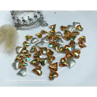 Đá khối tim to - phụ kiện nail