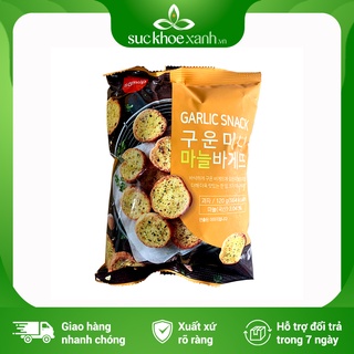 Bánh mì bơ tỏi Garlic Snack - 120g/túi - Nhập khẩu Hàn Quốc chính hãng