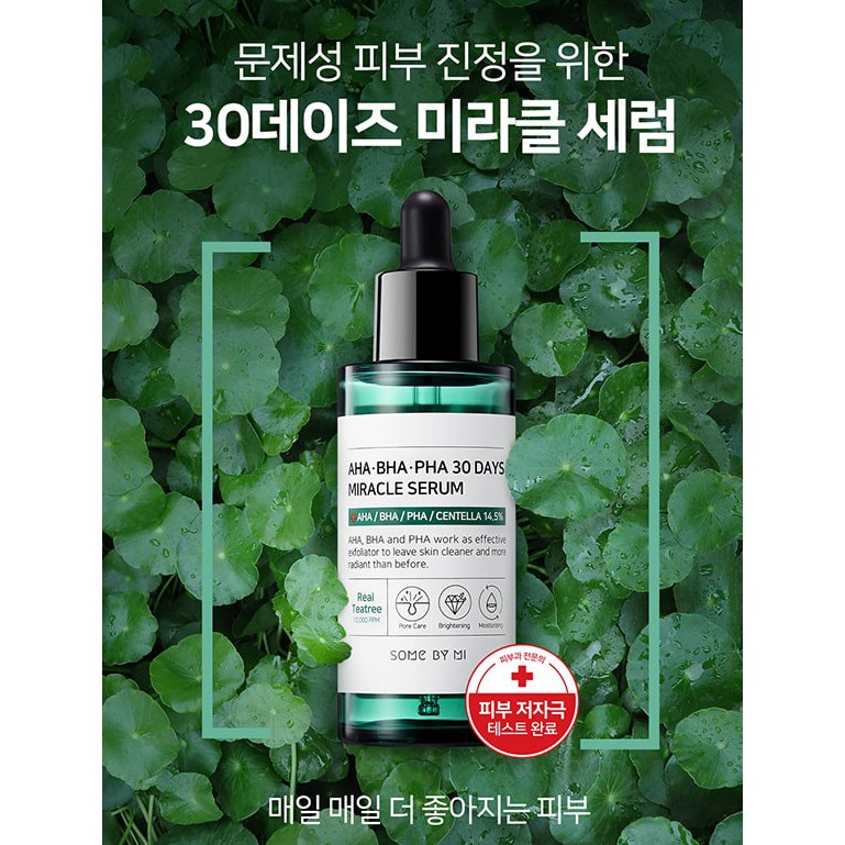 [CHÍNH HÃNG] Tinh Chất Tràm Trà Ngừa Mụn Some By Mi AHA-BHA-PHA 30 Days Miracle Serum 50ml