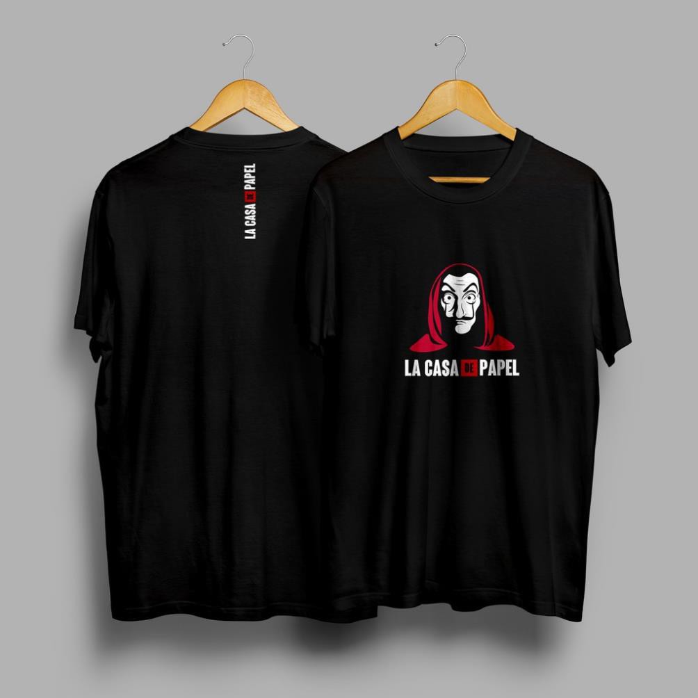 Áo thun  Netflix La Casa De Papel Money Heist Dali Mask Printed T-Shirt