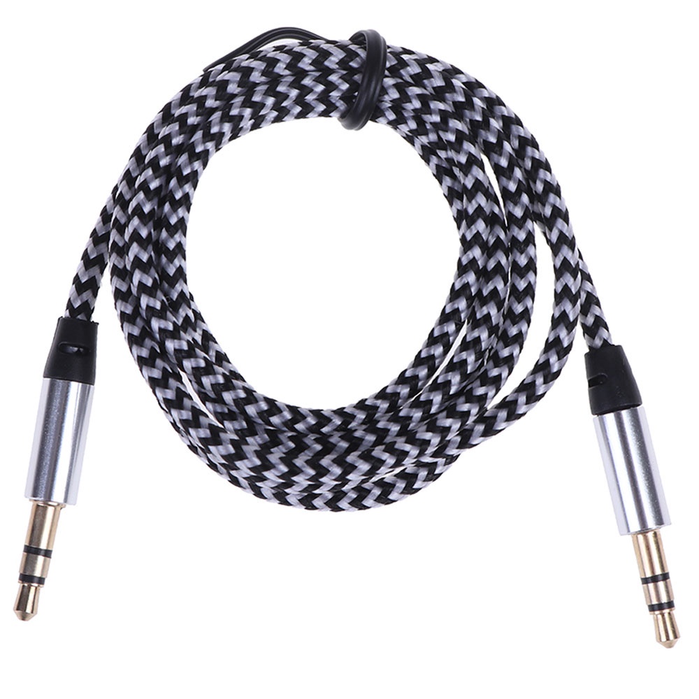 Dây cáp âm thanh aux 3.5 mm sang 3.5mm bằng nylon nhiều màu sắc