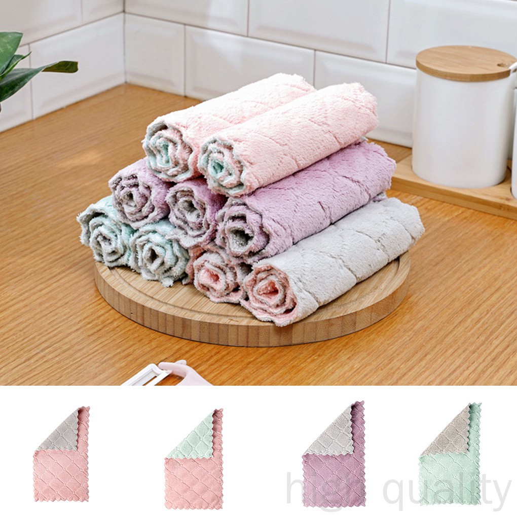 Khăn Lau Chén Dĩa Thấm Hút Tốt Màu Sắc Bắt Mắt 998