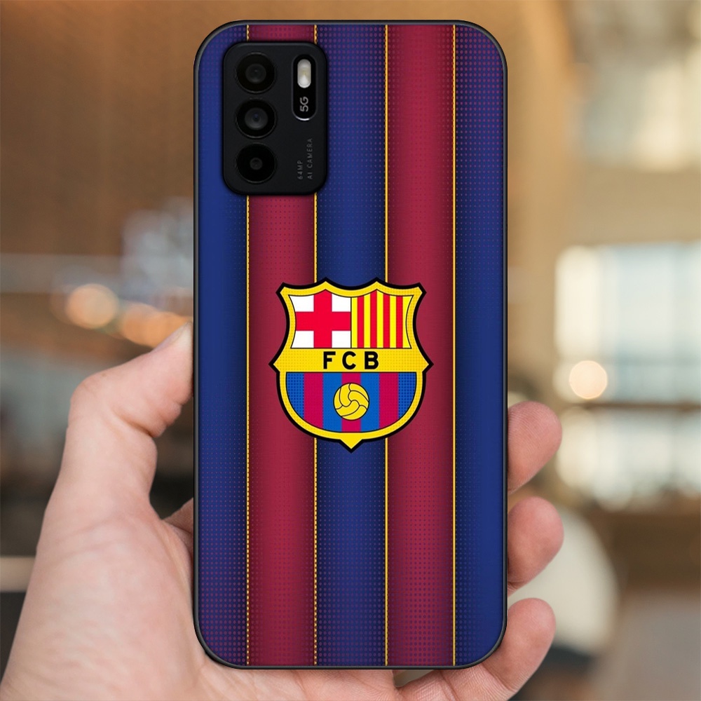 Ốp lưng Oppo Reno 6Z 5G viền đen in hình Barcelona Barca