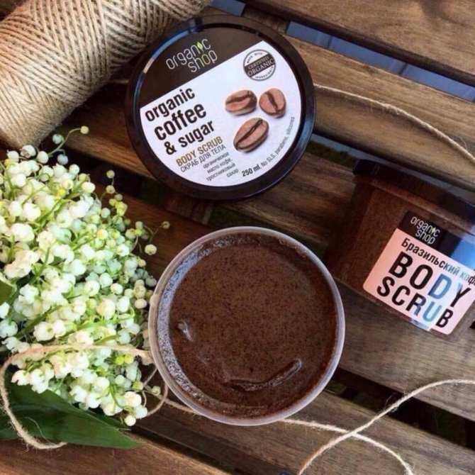 Tẩy da chết Toàn thân Organic Shop Organic Coffee &amp; Sugar Body Scrub