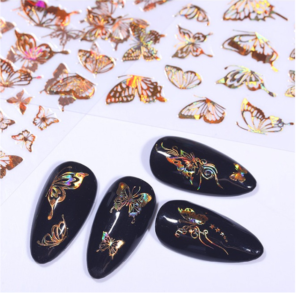 Sticker Dán Móng Tay Hình Bướm 3D Nhiều Màu Dễ Thương|Bộ Dụng Cụ Làm Móng Nghệ Thuật