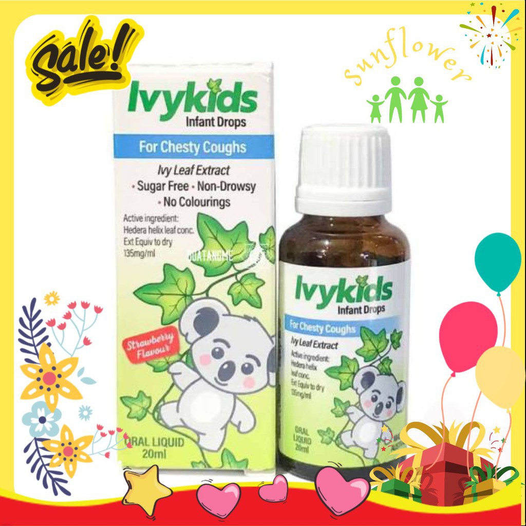 Siro ho Ivy kid úc Sản phẩm thảo dược từ nhiên nhiên