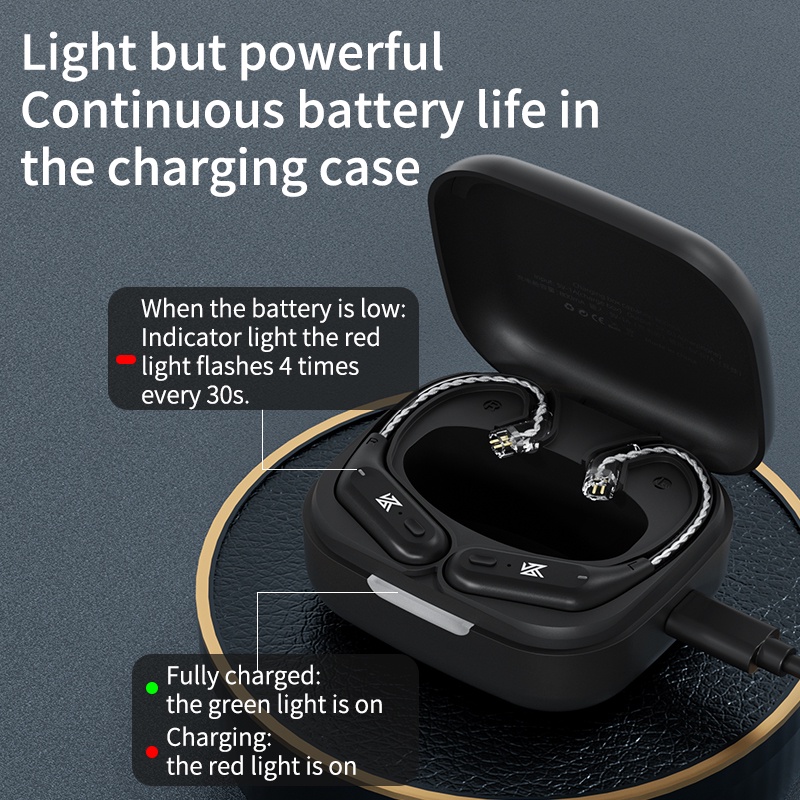 Mô Đun Nâng Cấp Tai Nghe Bluetooth Không Dây KZ AZ09 HD 5.2 HIFI Kèm Hộp Sạc Ốp