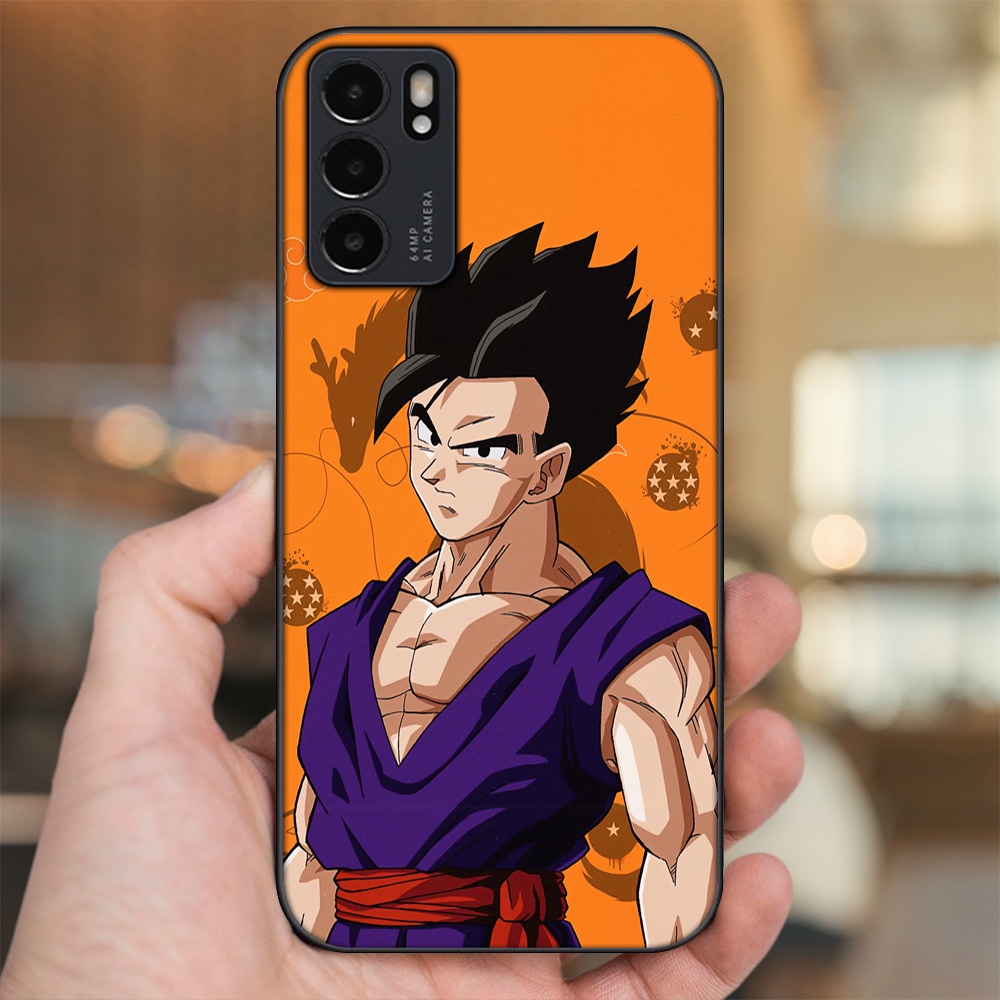 Ốp lưng Oppo Reno 6 5G viền đen in hình Gohan Dragon Ball