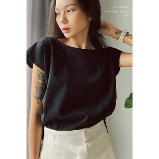 Áo Linen - cổ thuyền-Basic- Vải Linen