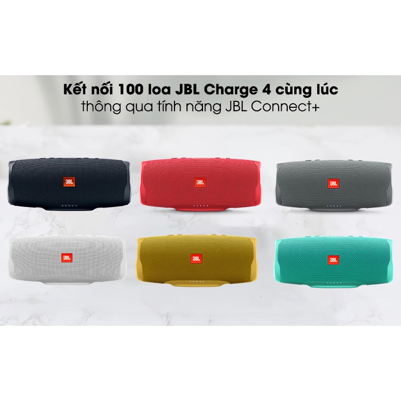 Loa Bluetooth JBL Charge 4 Chính Hãng - Loa JBL Chính Hãng Công Suất 30W Sử Dụng Liên Tục 20 Giờ , Kháng Nước IPX7