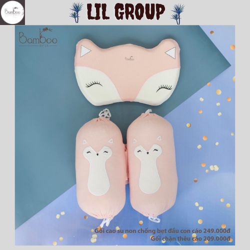 Gối cao su non lõm chống bẹt đầu cho trẻ từ 0-6m little love