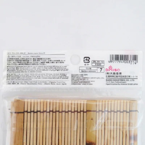 Daiso Lót Ly Bamboo Corster Natural Color