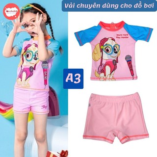 Đồ bơi cho bé gái hình chó cứu hộ 10-39kg - độ co giãn cực tốt- Tomchuakids